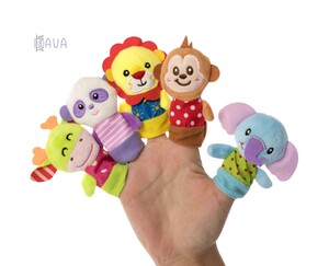 Ляльковий театр: Набір іграшок на пальці «Веселі звірятка», Baby team