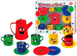 Игры и игрушки: Смайлики - чайный жестяной набор (13 единиц), Champion