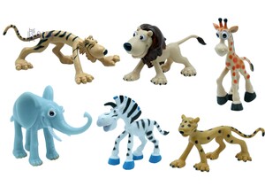Ігри та іграшки: Набір іграшок-фігурок «Сафарі» 6 шт, Baby team