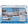 Кухня Маленькая хозяюшка, голубая, 8 предметов - набор, QunFengToys