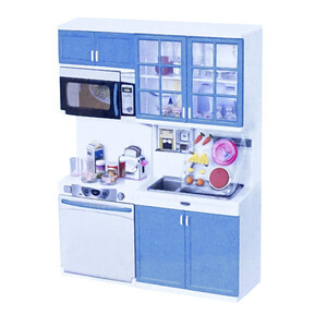Кухня и столовая: Кухня кукольная со световыми и звуковыми эффектами, Маленькая хозяюшка 3, QunFengToys