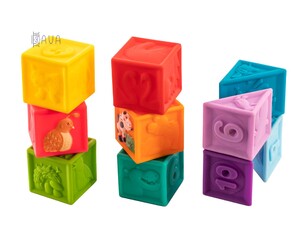 Кубики, сортеры и пирамидки: Набор развивающих кубиков, Baby team