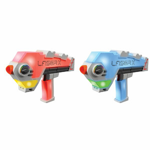 Іграшкова зброя: Ігровий набір для лазерних боїв - «Laser X Evolution» для двох гравців