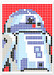 Картина за номерами стікерами в тубусі Робот синій, 33 x 48 см, 1200 стікерів, Умняшка дополнительное фото 1.