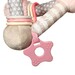Развивающая мягкая игрушка-погремушка «Розовая пирамида», BabyOno дополнительное фото 2.