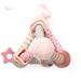 Развивающая мягкая игрушка-погремушка «Розовая пирамида», BabyOno дополнительное фото 1.