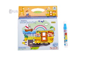 Игры и игрушки: Книжечка-раскраска водная, Baby team (машинка)