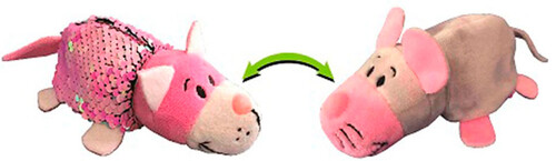 Животные: Мягкая игрушка с пайетками 2 в 1 — Кот-Мышь (12 см), ZooPrяtki