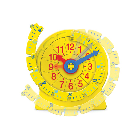 Часы и время года: Часы для ученика "Учим время с числовой линейкой" Hand2mind