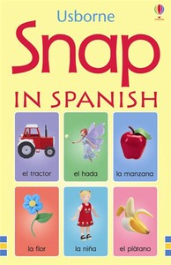 Книги для дітей: Настольная карточная игра Snap in Spanish [Usborne]