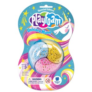 Кульковий пластилін Playfoam Блискітки: Грива Єдинорога, 3 кольори, Educational Insights