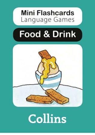 Развивающие карточки: Mini Flashcards Language Games: Food & Drink [Harper Collins]