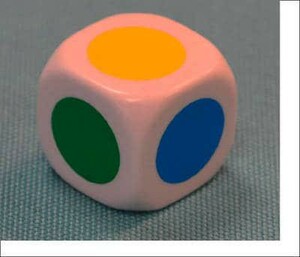 Dice: Colours. Pack of 10