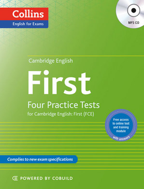 Іноземні мови: Four Practice Tests for Cambridge English with Mp3 CD: First (9780007529544)