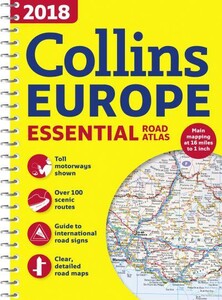 Книги для взрослых: Europe Essential Road Atlas 2018 [Harper Collins]