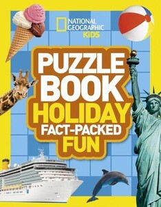 Книги з логічними завданнями: Puzzle Book Holiday Brain-Tickling Quizzes, Sudokus, Crosswords and Wordsearches - National Geograph