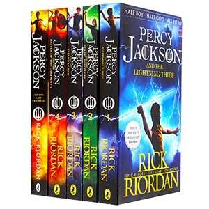 Книги для детей: Percy Jackson: набор с 5 книг
