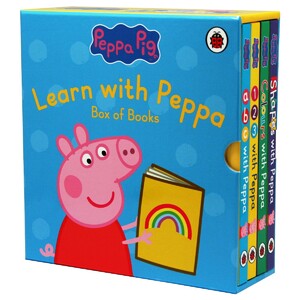 Книги для детей: Peppa Pig: Learn with Peppa Pig. Box of Books [Ladybird]