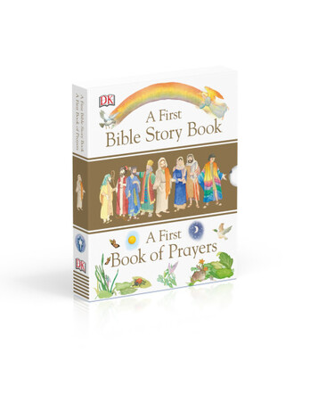 Книги для детей: A First Bible Story Book and A First Book of Prayers
