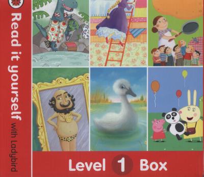 Обучение чтению, азбуке: Read it yourself Pizza Box Level 1 [Ladybird]