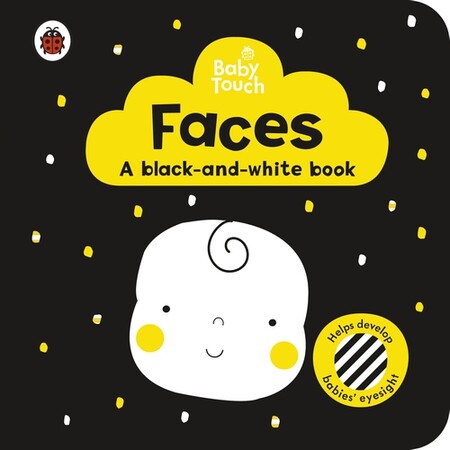 Тактильні книги: Baby Touch: Faces. A black-and white-book [Ladybird]