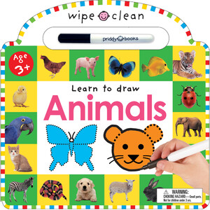 Книги про животных: Wipe Clean Animals