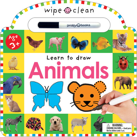 Для младшего школьного возраста: Wipe Clean Animals