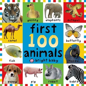 Книги для дітей: First 100 Animals