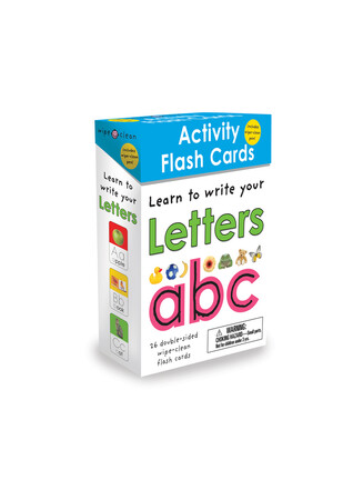 Для младшего школьного возраста: Wipe-Clean: Activity Flash Cards Letters