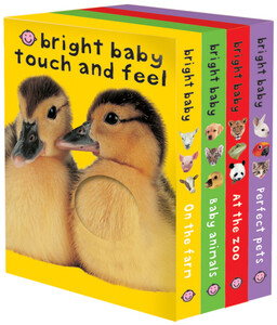 Тактильные книги: Bright Baby Touch & Feel Boxed Set