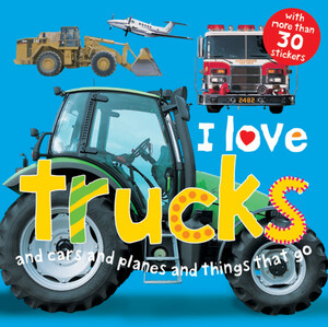 Книги для детей: I Love Trucks Sticker Book