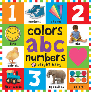 Изучение цветов и форм: Big Board Books Colors, ABC, Numbers