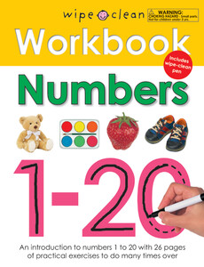 Книги для дітей: Wipe Clean Workbook Numbers 1-20