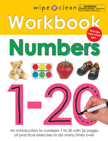 Навчання лічбі та математиці: Wipe Clean Workbook Numbers 1-20