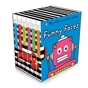 Книги для детей: My Little Pocket Library Funny Faces