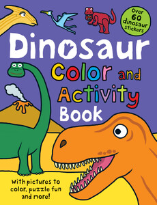 Вивчення кольорів і форм: Color and Activity Books Dinosaur