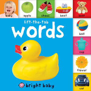 Книги для дітей: Bright Baby Lift-the-Tab: Words