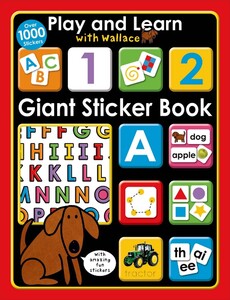 Книги для дітей: Play and Learn with Wallace: Giant Sticker Book