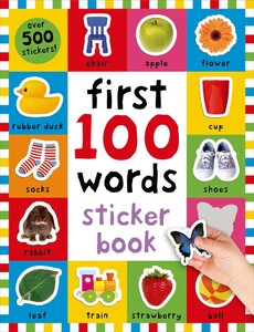 Книги для дітей: First 100 Words Sticker Book