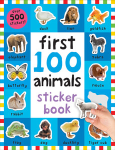 Альбомы с наклейками: First 100 Animals Sticker Book