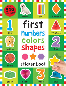 Развивающие книги: First 100 Stickers: First Numbers, Colors, Shapes