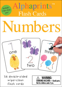 Развивающие книги: Alphaprints: Wipe Clean Flash Cards Numbers