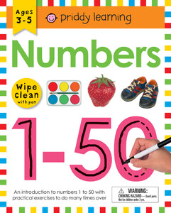 Развивающие книги: Wipe Clean Workbook: Numbers 1-50