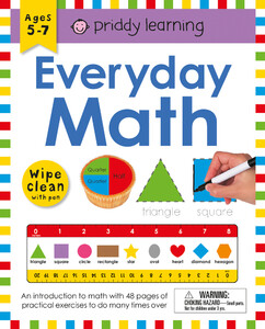 Книги для дітей: Wipe Clean Workbook: Everyday Math (enclosed spiral binding)