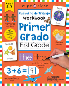 Wipe Clean: Bilingual Workbook for First Grade