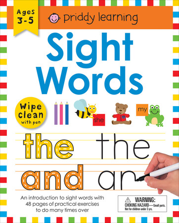 Для младшего школьного возраста: Wipe Clean Workbook: Sight Words (enclosed spiral binding)