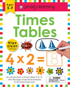 Книги для дітей: Wipe Clean Workbook: Times Tables (enclosed spiral binding)