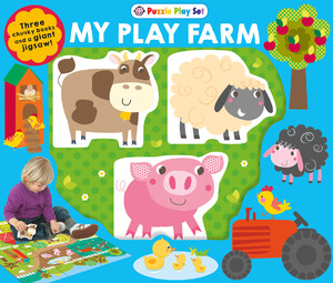 Книги для детей: Puzzle Play Set: MY PLAY FARM