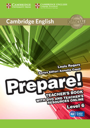 Иностранные языки: Cambridge English Prepare! Level 6 TB with DVD and Teacher's Resources Online