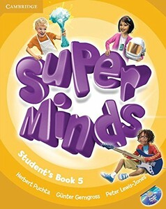 Книги для детей: Super Minds Level 5 Student`s Book with DVD-ROM (9780521223355)